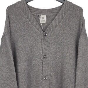 VRST Cardigan Sweater Mens XXL‎ Gray Button Front Knit Soft Stretch Cozy NWOT